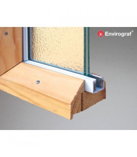 Envirograf Rigid Intumescent Glazing Channel