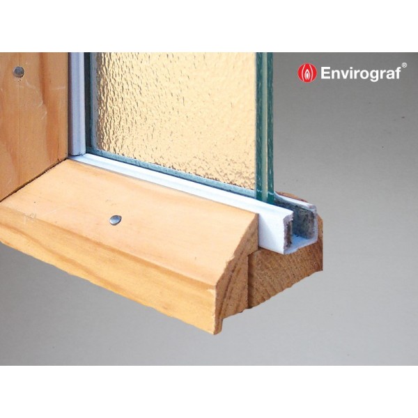 Envirograf Rigid Intumescent Glazing Channel