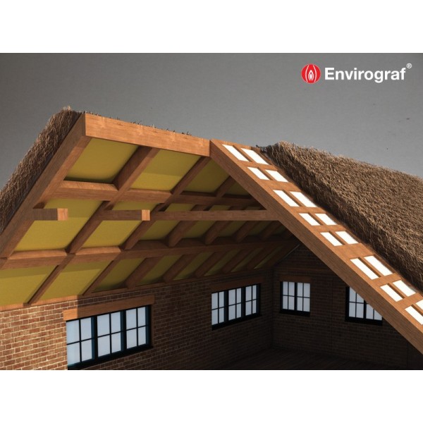 Envirograf Waterproof Fire Barrier Curtain for Thatched Roofs