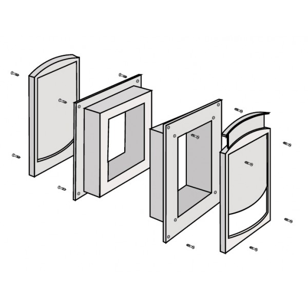 Envirograf Fire Proof Cat /Dog Flap Protector for Fire Rated Doors