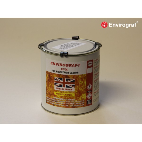 Fire protection coating for glassfibre PVC and UPVC - CLEAR