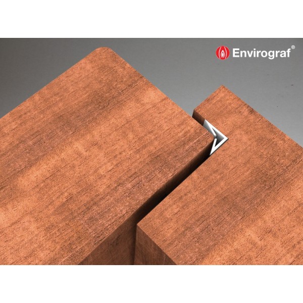Envirograf Envirostrip Intumescent L Shaped Smoke Acoustic and Weather Seal