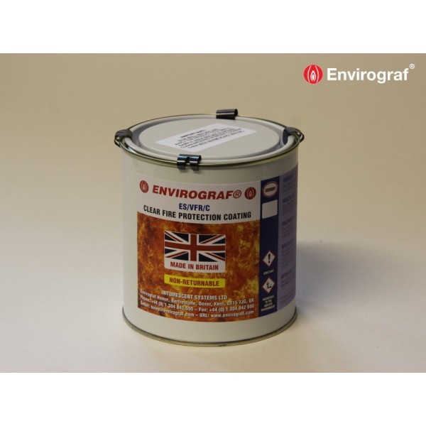 Envirograf ES/VFR Opaque Fire Retardant Paint for Interior/Exterior Wood - White or Tinted